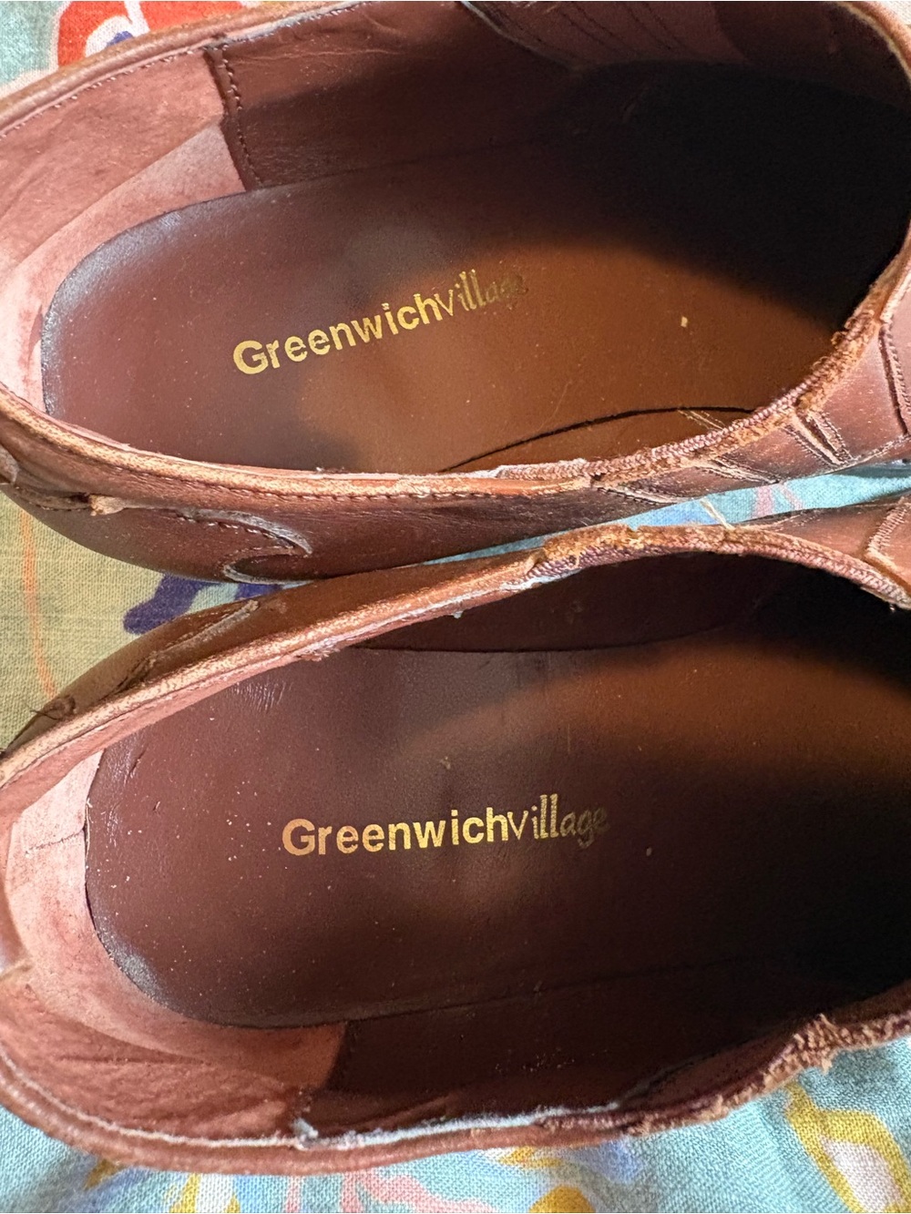 Vintage Greenwich Village Brown Western Ankle Booties Size 8 - Picture 3 of 7